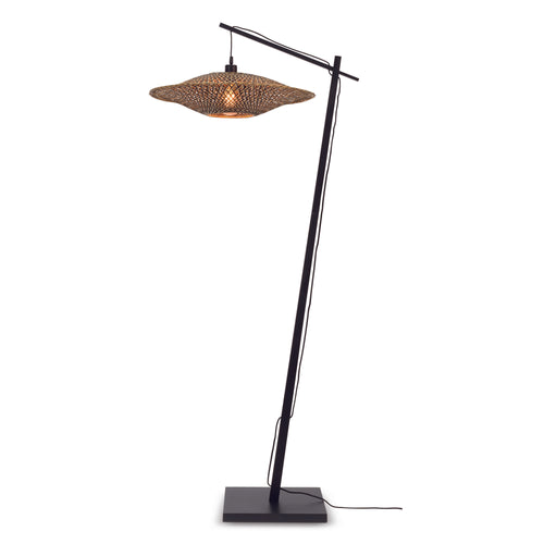 GOOD&MOJO vloerlamp Bali - zwart - Ø60cm - vtwonen shop