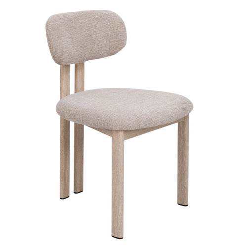 Giga Meubel Eetkamerstoel Noor - Beige/Travertin - Set van 2