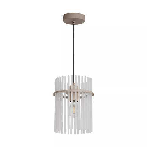 Searchlight hanglamp Swizzle - 1 lichts - 20  x 120   cm - beige