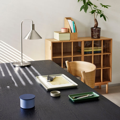 Hübsch dienblad Amare - steenpoeder - 20x10xh2cm, 35x26xh2cm - vtwonen shop