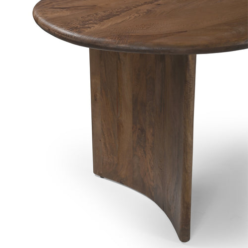 DÉJA Living Eettafel Tornio - Organisch Donkerbruin Hout - 240x110x76cm