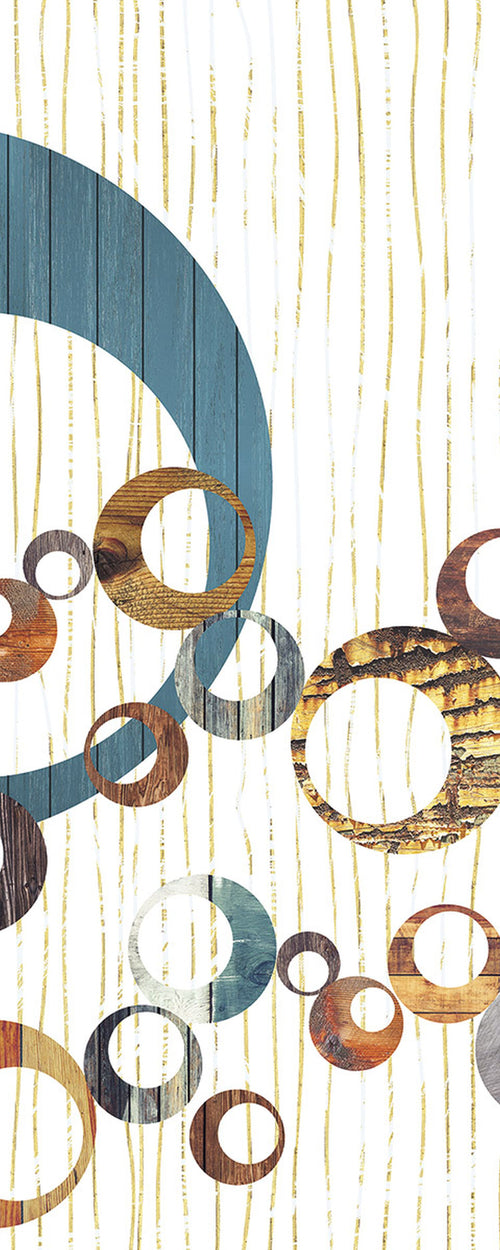 Sanders & Sanders fotobehang kunst multicolor - 100 x 250 cm - 611903