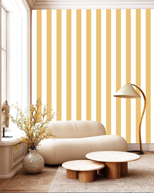 Catchii Behang Navy Stripes beige