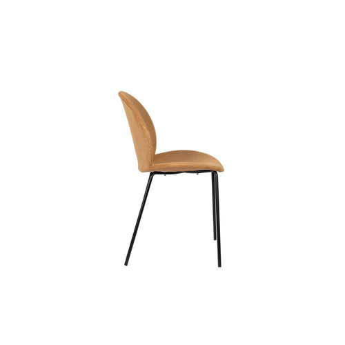 Zuiver Bonnet Eetkamerstoelen Okergeel - Set van 2