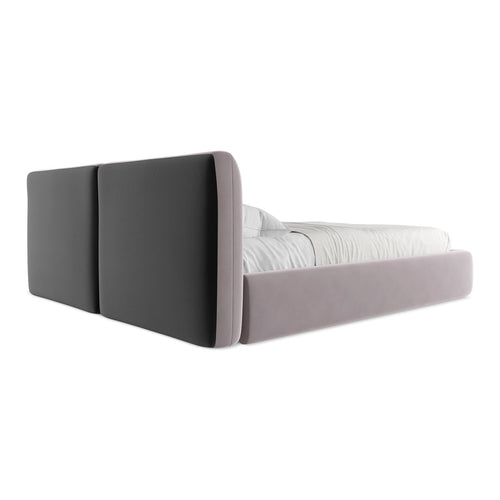 LaMiaSofa Bed met opbergruimte Milano - velours - lavendel - 200x228x82