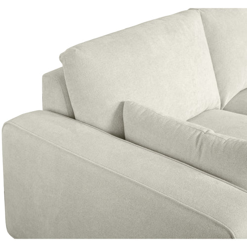 Furnhouse chaise longue bank rechts California - Crème wit - Stof - 105x305x85
