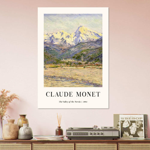 Artfulprints  Claude Monet - The valley of the Nervia   poster A4 21x29.7 cm - vtwonen shop