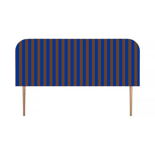 Gestoffeerd fluwelen hoofdbord met strepen 160x97cm