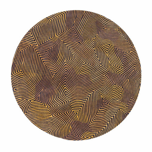 Louis De Poortere vloerkleed Black Gold - bruin - 240x240cm