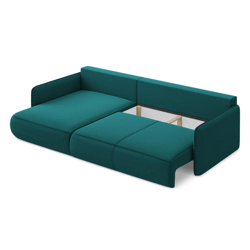 LaMiaSofa hoekbank links Palermo - velours - marien - 240x148x86