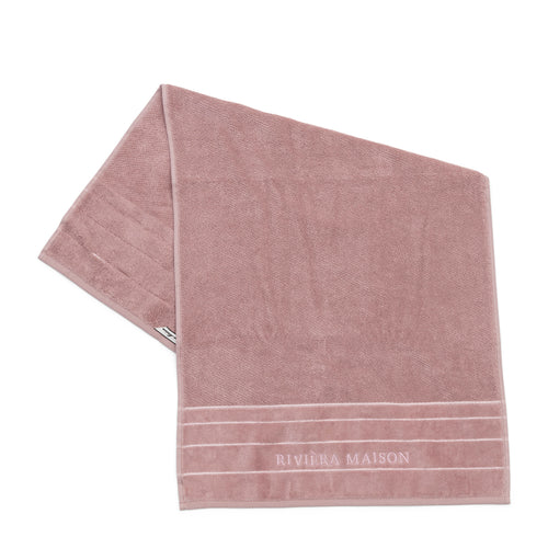 Rivièra Maison RM Elegant Towel mauve 100x50 - Katoen - Mauve - vtwonen shop