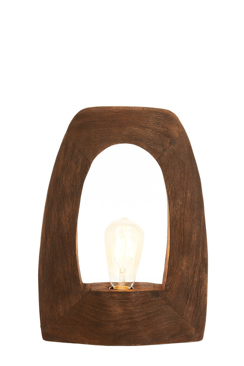 Light & Living tafellamp CARINI - bruin - 27x10x35cm - vtwonen shop