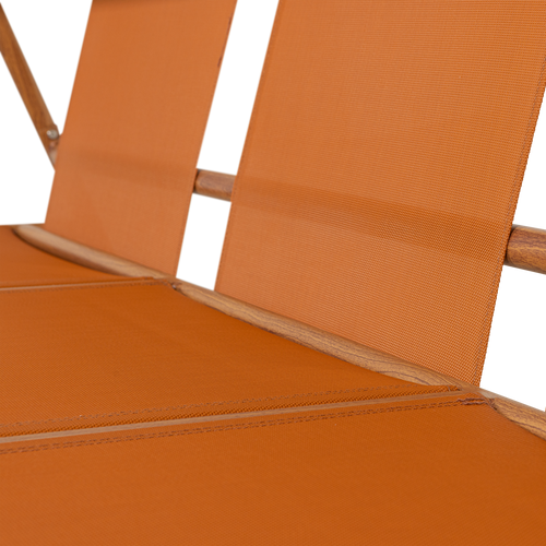 WOOOD 3-zits bank tuin Cavero - Aluminium - Terra/Naturel - 57x192x87