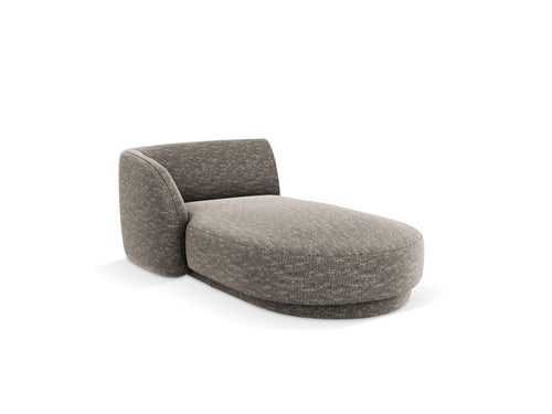 Micadoni linker meridiaan Miley chenille, grijs - 156x90x70cm