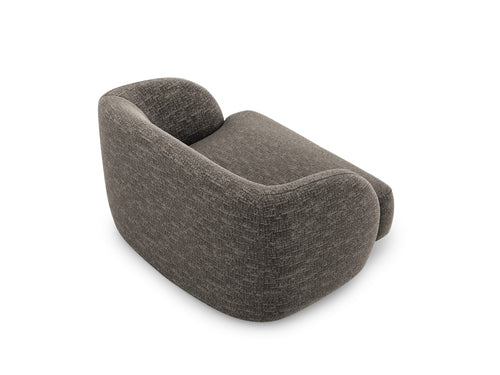 Micadoni Fauteuil Miley chenille, grijs - 90x103x70cm