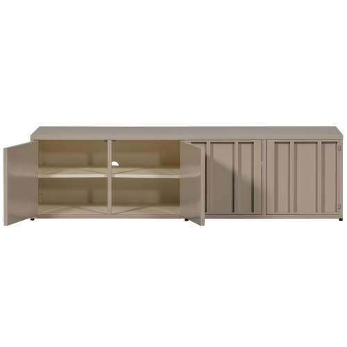 WOOOD tv-meubel Level - Metaal - Zand - 44x160x44 - vtwonen shop