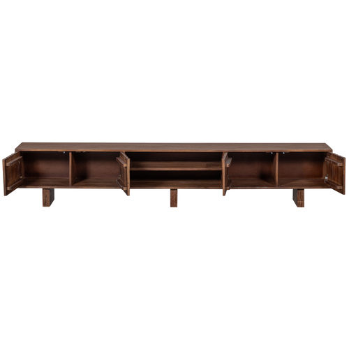 BePureHome tv-meubel Lavish - Hout - Warm Bruin - 35x240x46 - vtwonen shop