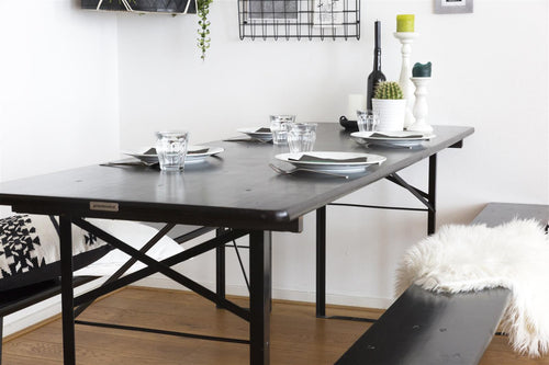 MaximaVida onderstel Berlijn bouwpakket voor inklapbare biertafel - onderstel 75 cm zwart gecoat - vtwonen shop