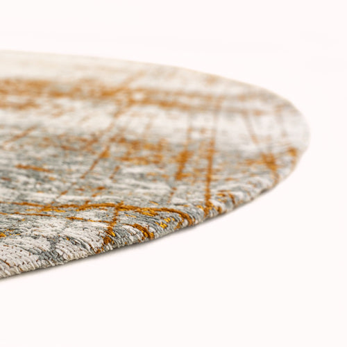 Louis De Poortere binnen & buiten machinewasbaar vloerkleed Mad Men Griff van 70% gerecycled PET - geel - 290x290cm