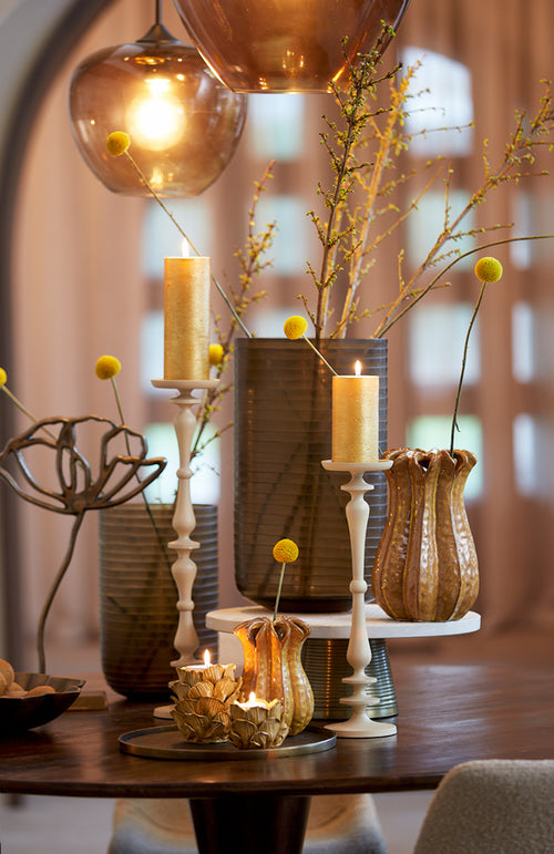 Light & Living kandelaar YAHVI - Ø11x40cm - bruin - vtwonen shop