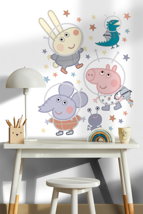Sanders & Sanders muursticker Peppa Pig multicolor - 85 x 65 cm - 601361