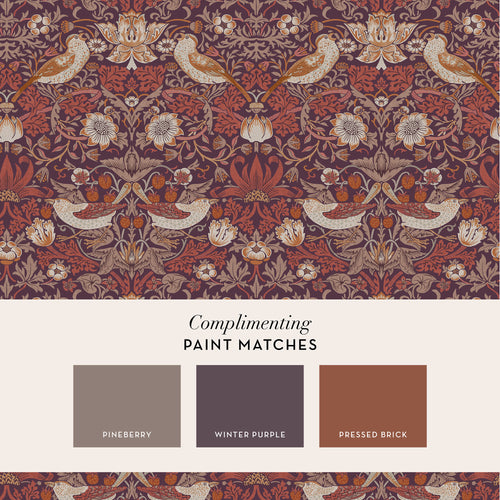 William Morris at Home Vliesbehang Strawberry Thief - 10mx52cm - vtwonen shop