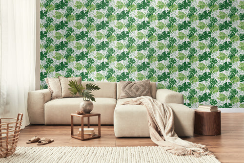 Walls4You behang tropische bladeren groen - 53 cm x 10.05 m - 935293 - vtwonen shop