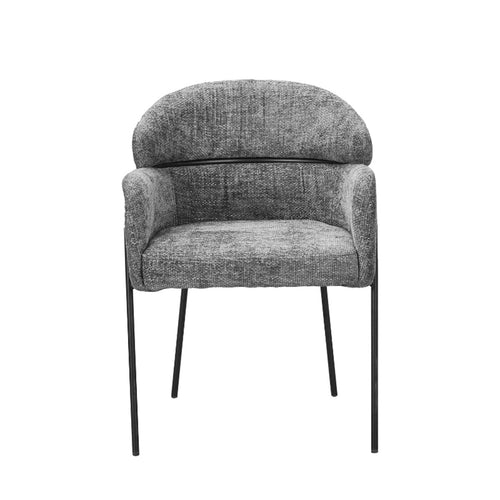 StarFurn Eetkamerstoel Otis - Grijs Stof - Set van 2