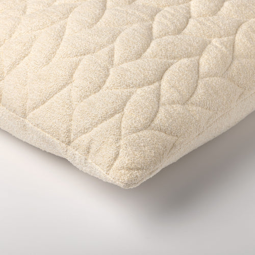 MADDY - sierkussen 45x45 cm - vlechtpatroon - Whisper White - wit