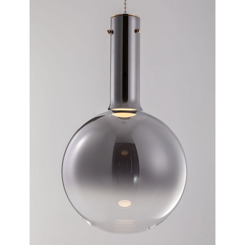 Nova Luce NOSTOS Bolvormige hanglamp voor plafond, rookgrijs, goud, mat wit, Triac dimbare LED 6W 330lm 3000K