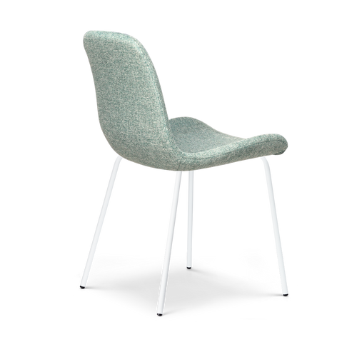 Nolon Nora-Fé Eetkamerstoelen Set van 2 - Zacht Groen - Witte Poten - vtwonen shop