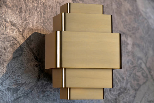 Artdelight wandlamp Layers - 3 lichts - 12  x 28   cm - brons