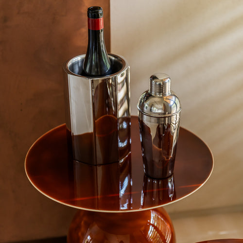 S|P Collection - Wijnkoeler 13xH20cm dubbelwandig zilver Nox