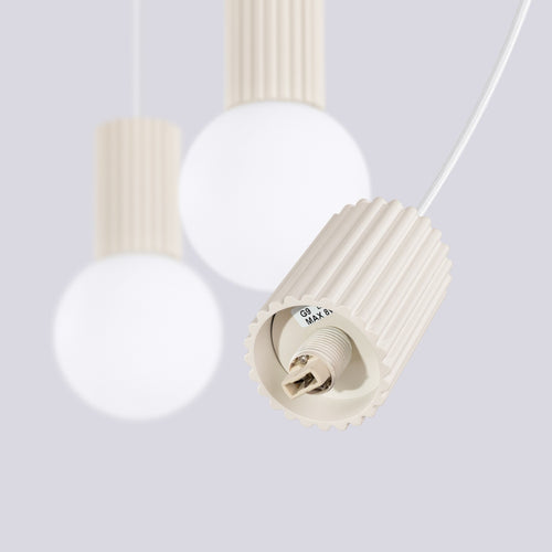 Sollux Lighting Hanglamp HALO 3L beige - 40x6x120cm