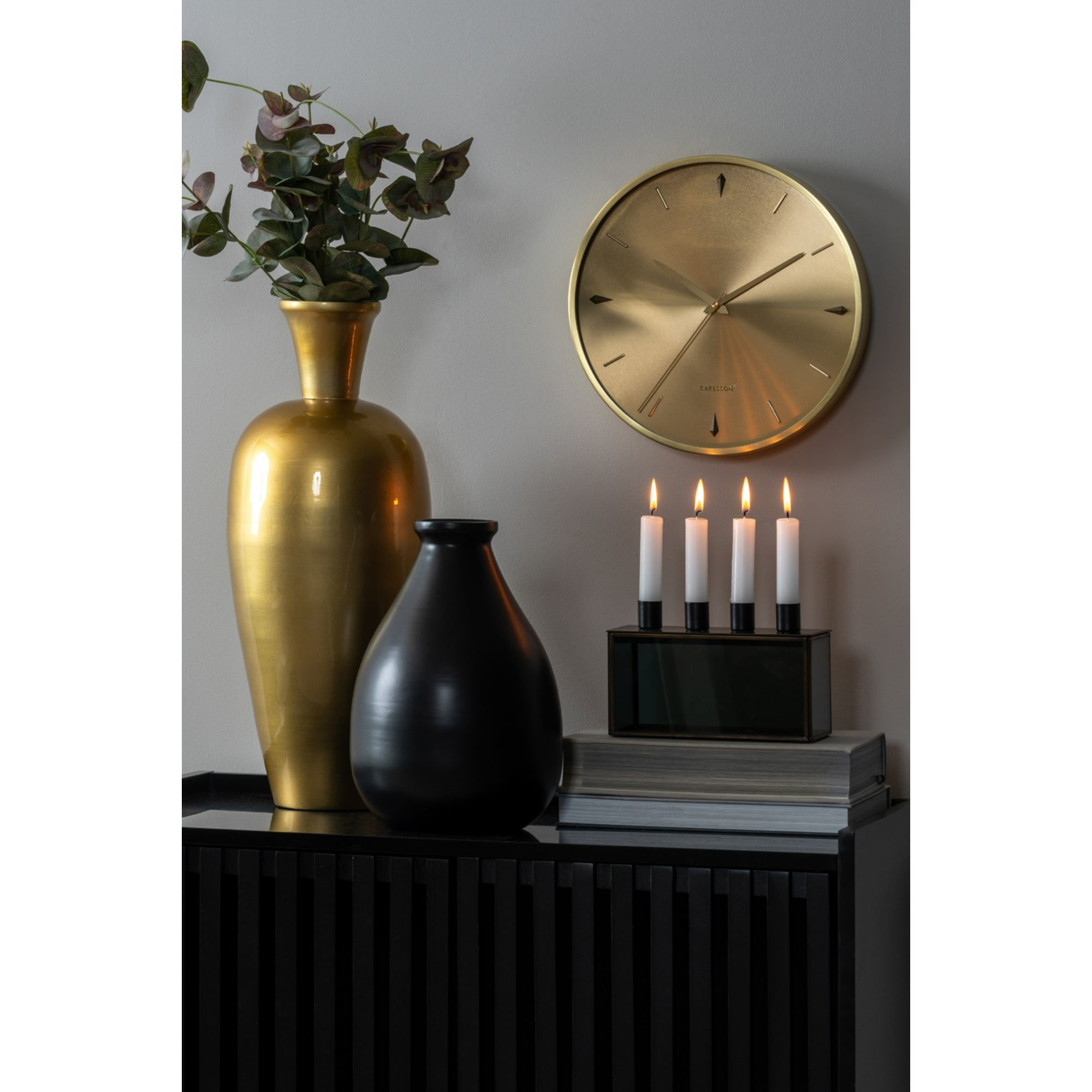 Kandelaars - Present Time - Metalen - Zwarte - Kaarsenhouders