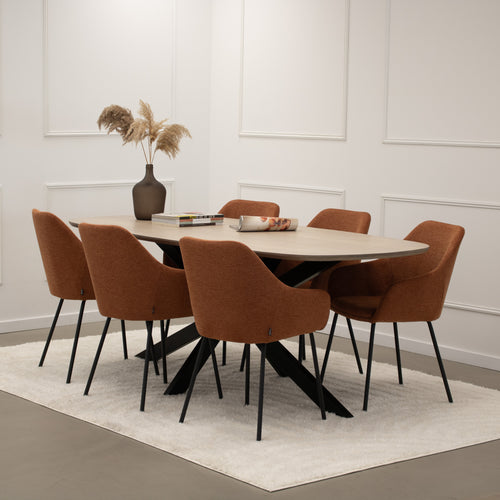 Kick eetkamerstoel Guus - Terra