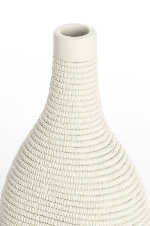 Light & Living vaas YOUNA - 16x12x33cm - wit