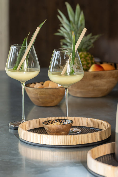 J-Line glas rode wijn Breed - kristalglas - transparant - 6 stuks - vtwonen shop