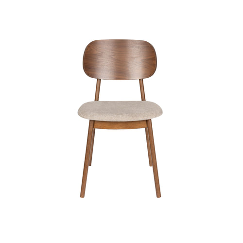 Dutchbone Marais Eetkamerstoelen Walnoot kleur - Set van 2