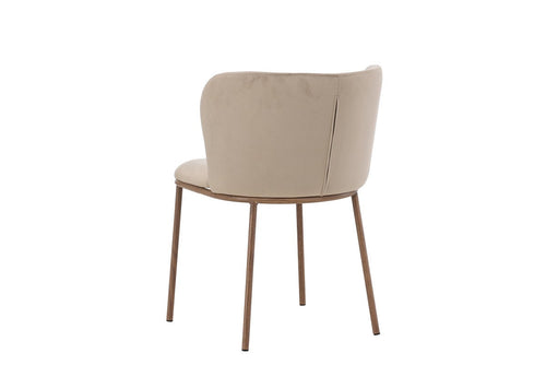 Rebellenclub Eetkamerstoel Ika - Set van 2 - Beige Velours - vtwonen shop