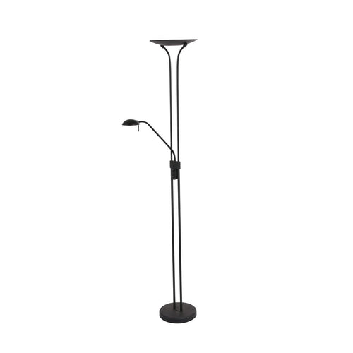 Mexlite vloerlamp Biron - 2 lichts - 52x 180 cm - zwart - vtwonen shop