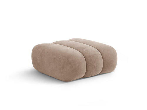 Cosmopolitan Design Poef Koge flueel donkerbeige - 95x95x40cm
