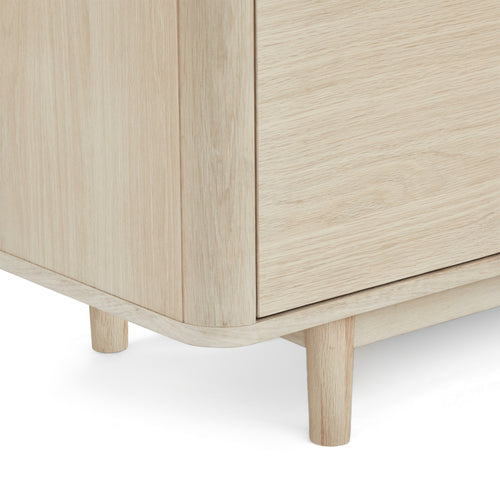 Furnhouse tv-meubel Nyborg - Witte olie - MDF, Eikenfineer - 45x180x52