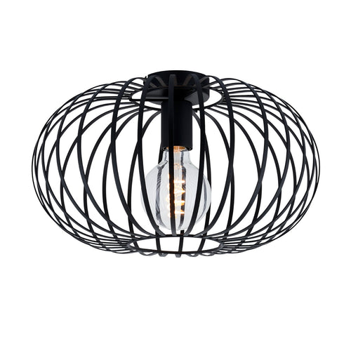 Lighto | Design plafondlamp zwart 39cm Ø | Julia - vtwonen shop