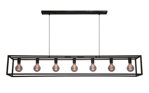 Freelight hanglamp Esteso - 7 lichts - 168x 140 cm - zwart - vtwonen shop