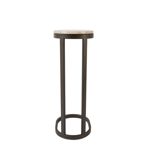 Light & Living bijzettafel Luro - bruin - Ø30cm