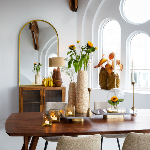 Light & Living tafel  - bruin - 220x100x76 cm