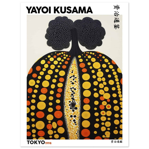 Artfulprints  Yayoi Kusama - Tokyo pumpkin 1998   poster 30x40 cm