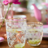 Pip Studio Floral Longdrinkglazen - Servies - Set van 4 drinkglazen - Gebloemd - 400ml - vtwonen shop