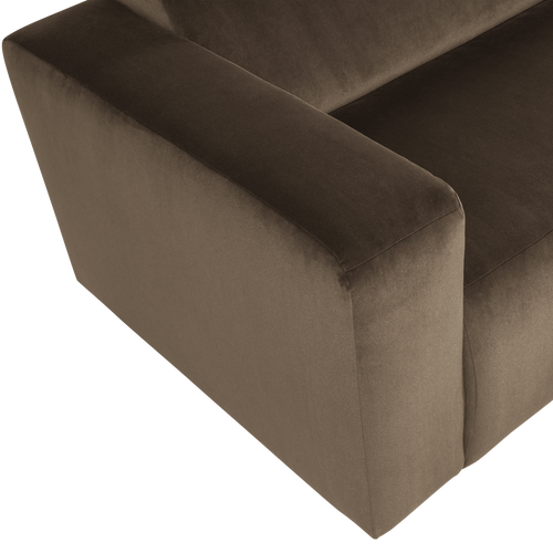 WOOOD 1,5-zits bank arm links Mojo Base - Velvet - Taupe - 74x145x97